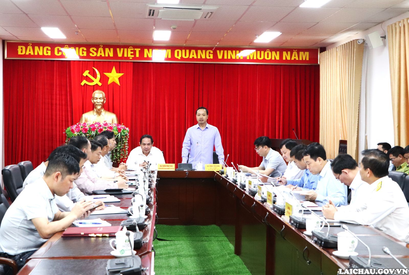 Chủ tịch UBND tỉnh Trần Tiến Dũng làm việc với Tập đoàn Công nghiệp Cao su Việt Nam